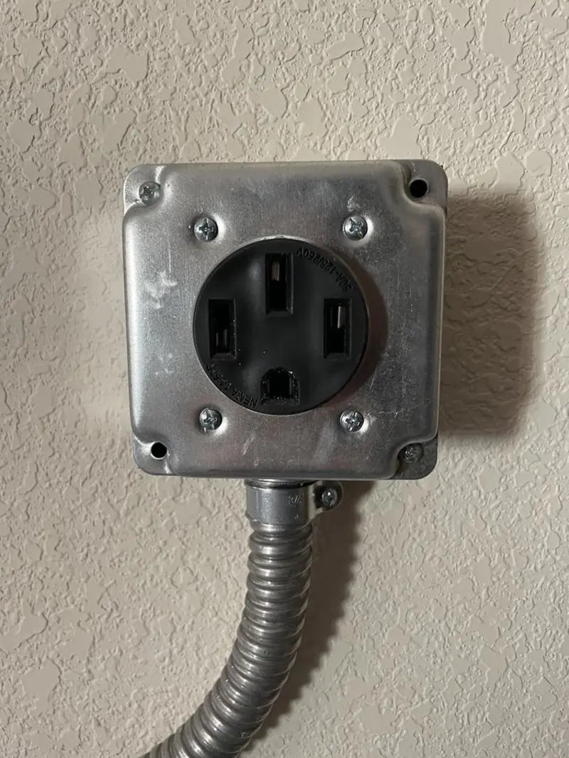 NEMA 14-50 outlet installed for Smart Home Electrical in Tell City